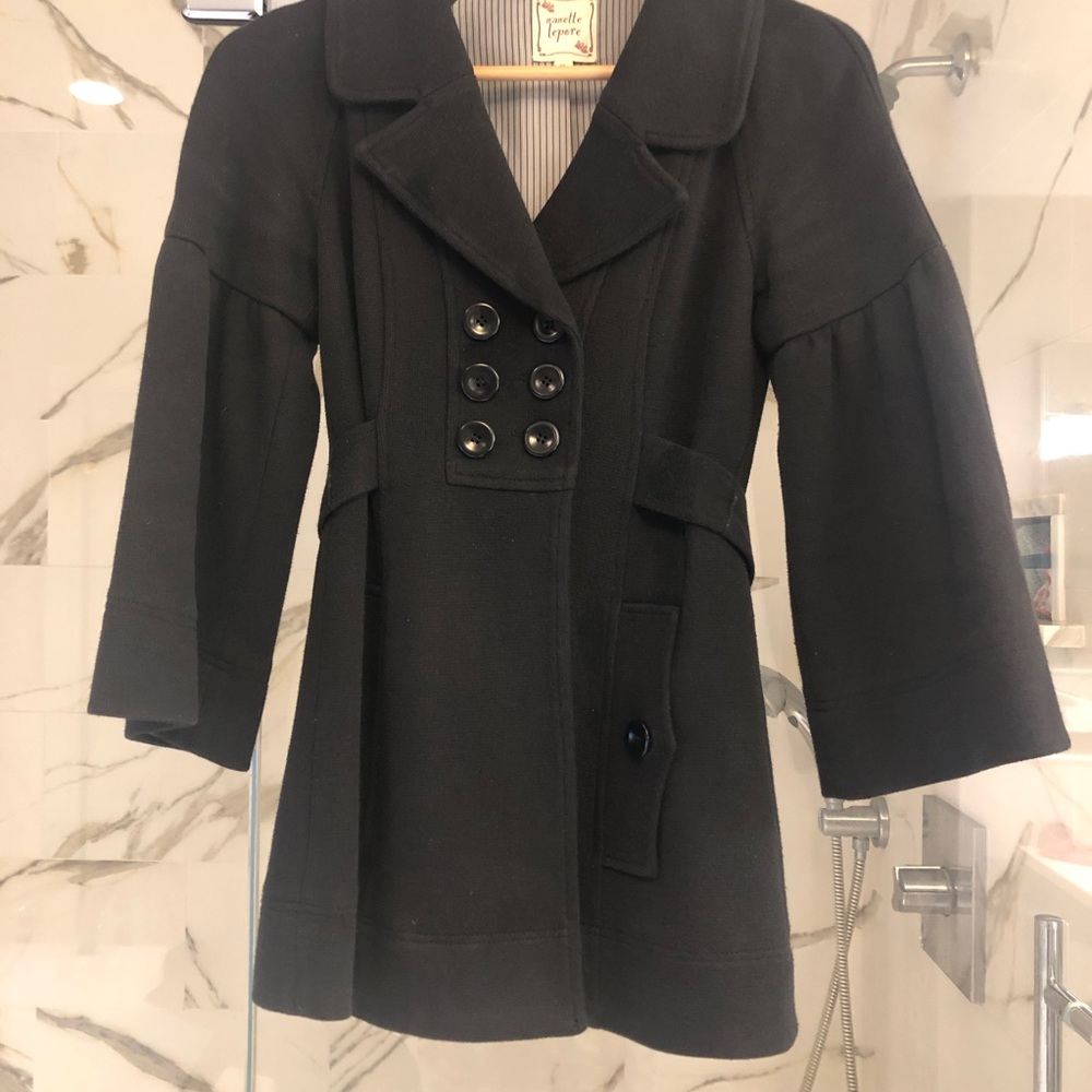 Vintage Nanette Lepore Y2K Bell Sleeve Coat - Picture 2 of 14